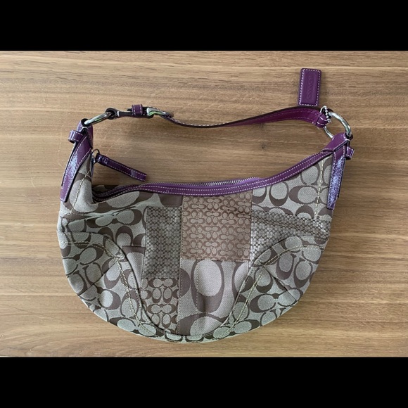Coach Signature Patchwork Shoulder Bag – Like New - Picture 2 of 6